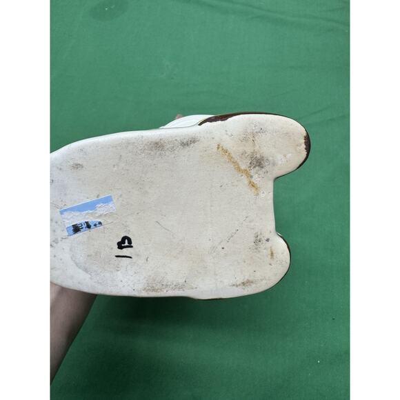 Danish Girl W BASKET" 7.5" FIGURINE PLANTER Unmarked Weil Yellow California - Picture 5 of 6